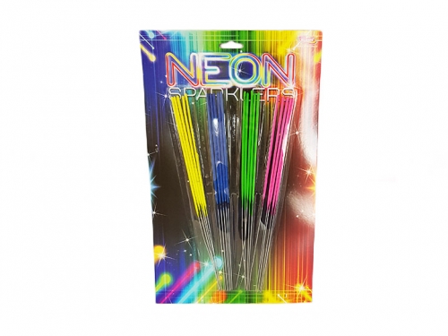 Neon csillagszórók 28cm 20db